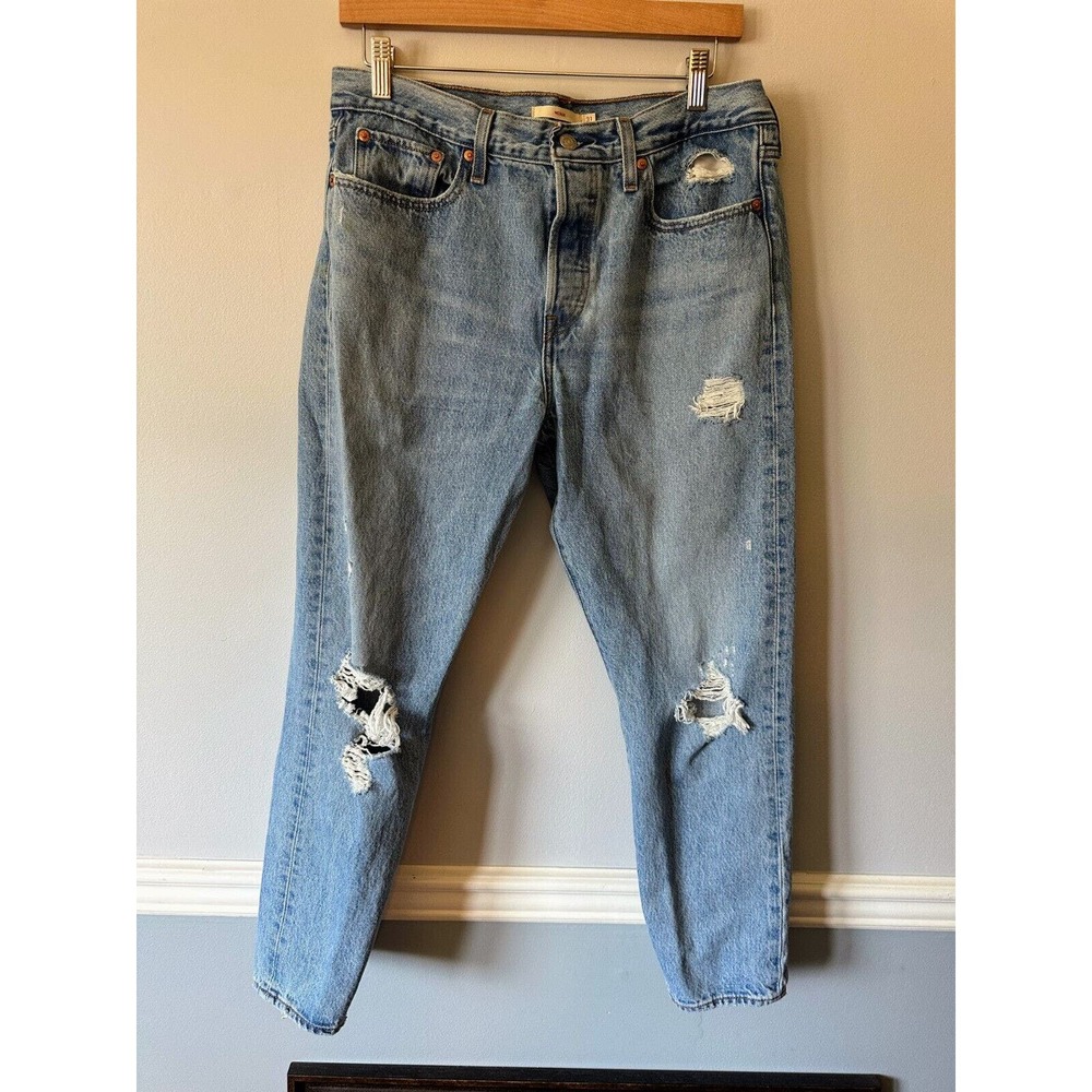 Levi's Women's Premium Wedgie Straight Jeans Size 31 High Rise Button Fly